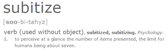 Subitize definition