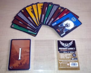 In drafting games like 7 Wonders, a player's first choice often has the most options but the least direction, potentially overwhelming new players. Image from Board Game Geek.