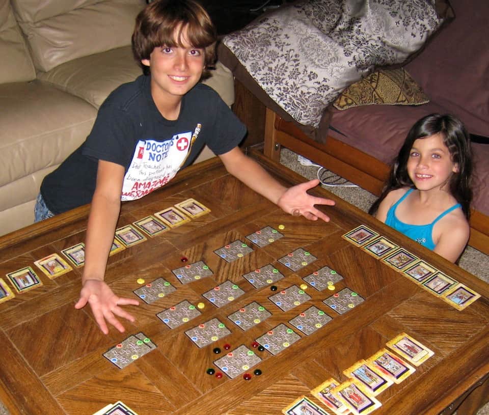 Kids playing Stones