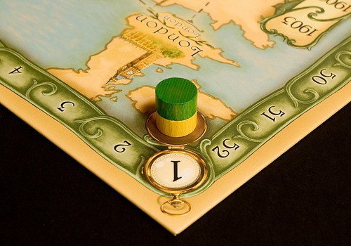 Thebes uses a novel time mechanic to determine player order.