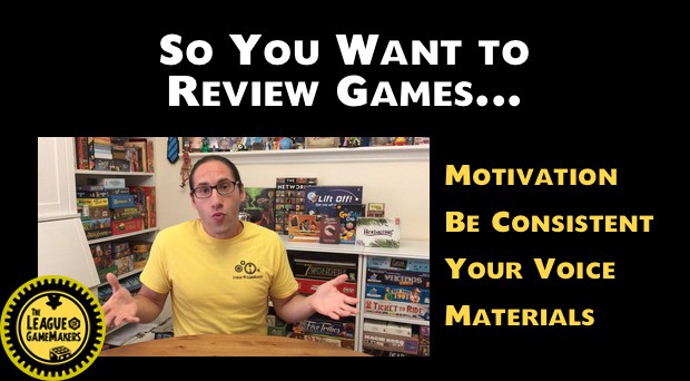 SO YOU WANT TO REVIEW GAMES…