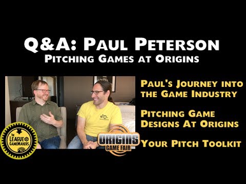 Q&A: PAUL PETERSON – PITCHING GAMES AT ORIGINS