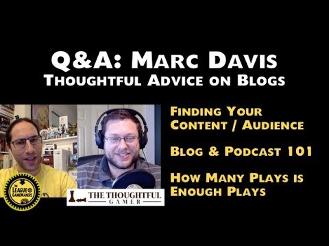 Q&A: MARC DAVIS: THOUGHTFUL ADVICE ON BLOGS