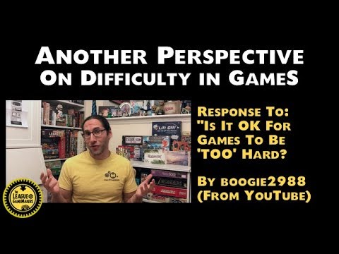 ANOTHER PERSPECTIVE ON DIFFICULTY IN GAMES
